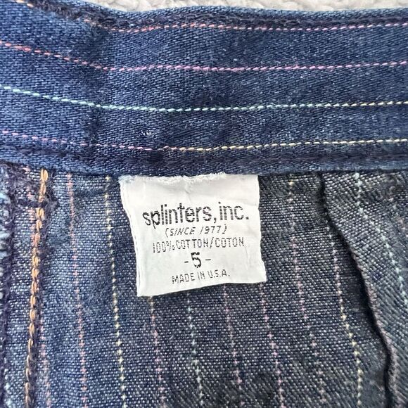 VTG L'ECHARDE Splinter's Inc. Pinstripe High Waist Pleated Denim Pants Size 5 - Picture 11 of 16
